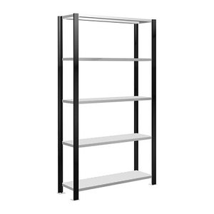 SCHULTE Schwerlastregal 36001-S schwarz 100,0 x 30,0 x 180,0 cm