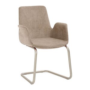 Mayer Besuchersessel myHELIOS hellbraun chrom Stoff 58,0 x 56,0 x 86,0 cm, 1 St.