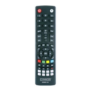 Schwaiger Universalfernbedienung 8 in 1 Schwarz