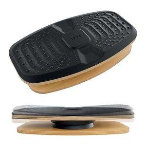 LEITZ Ergo 360 Active Balance-Board braune Holzbasis, schwarz 48,0 x 27,0 x 9,0 cm