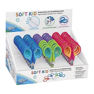 WEDO Soft-Kid Kinderschere spitz geschliff. falbig sortiert