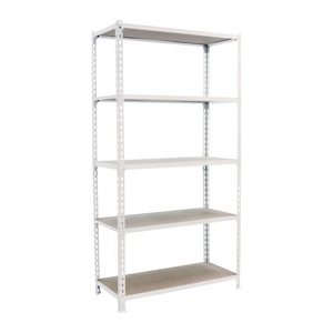 Simonrack Schwerlastregal MADERCLICK MEGAPLUS 5 8425437077531 weiß 120,0 x 40,0 x 200,0 cm