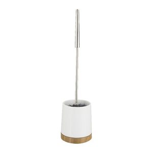 WENKO WC-Garnitur Bamboo weiß, braun Stein, 1 St.