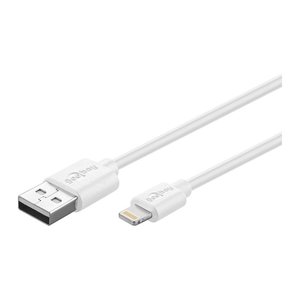 goobay USB 2.0 A/Lightning Kabel 1,0 m weiß, 1 St.