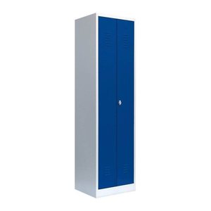 LÜLLMANN Spind enzianblau, lichtgrau 510401, 1 Schließfach 50,0 x 50,0 x 180,0 cm