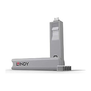 LINDY USB Typ C Portschlüssel mit 4 schlösser weiß