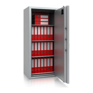 ISS Sicherheitsschrank Karlsruhe V Sicherheitsstufe 1 nach EN 1143-1 mit Feuerschutz lichtgrau 70,5 x 52,7 x 152,5 cm
