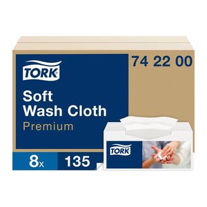 TORK Waschtücher weich Premium 1-lagig weiß, 1.080 Tücher