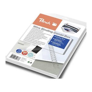 Peach Wire Binding Combi Box - 8mm, 60 Blatt
