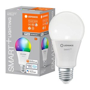 LEDVANCE WLAN-Lampe SMART+ WiFi Classic A100 RGBW E27 14 W matt, 1 St.