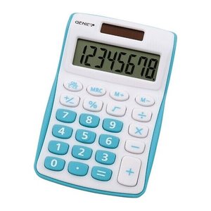 GENIE 120 B Taschenrechner weiß/blau
