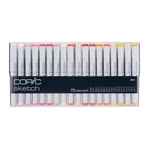 COPIC® Sketch C Layoutmarker-Set farbsortiert 1,0 + 6,0 mm, 72 St.
