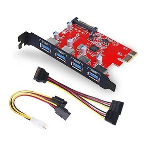 inateck USB 3.0 PCIe Karte 4 Anschlüsse 15 pin SATA