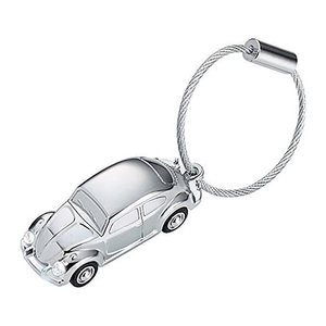 TROIKA® Schlüsselanhänger LIGHT BEETLE 1964 silber