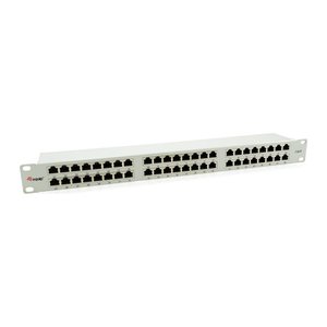 Equip 19" Patchpanel 48xRJ45 Cat6 FTP 1U 250MHz RAL7035