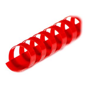 LMG Kunststoffbinderücken rot für 105 Blatt, 100 St.