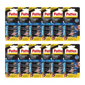 Pattex Gel Mini Trio Sekundenkleber 1,0 g, 3 St.