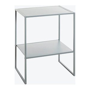 HAKU Möbel Beistelltisch rechteckig Metall grau 45,0 x 35,0 x 60,0 cm, 1 St.