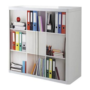PAPERFLOW easyOffice Rollladenschrank Ordner ohne Fachböden 110,0 x 41,5 x 104,0 cm