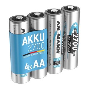 ANSMANN Akkus maxE Ni-MH Mignon AA min. 2.500 mAh, 4 St.