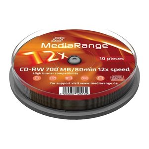 MediaRange CD-RW 700 MB wiederbeschreibbar, 10 St.