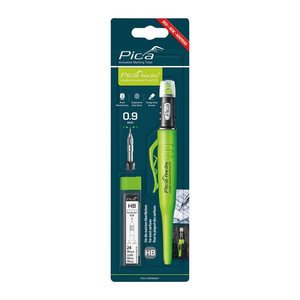 Pica Fine Dry 7070 Tieflochmarker-Bleistift Set schwarz HB 0,9 mm, 1 Set