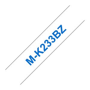 brother Schriftband M-K M-K233 MK233BZ, 12 mm, blau auf weiß, 1 St.