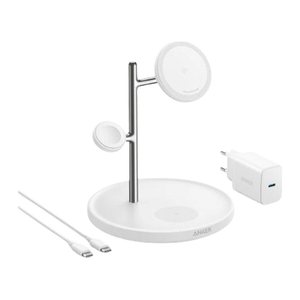 ANKER MagGo 3-in-1 Induktive Ladestation weiß, 15 Watt