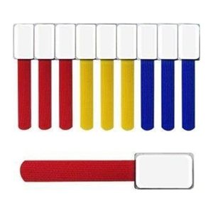 LABEL THE CABLE Klettkabelbinder BASIC STRAPS farbsortiert 17,0 cm x 1,4 cm, 10 St.