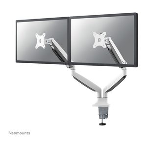 Neomounts Monitor-Halterung NM-D750 weiß für 2 Monitore, Tischklemme, Tischbohrung