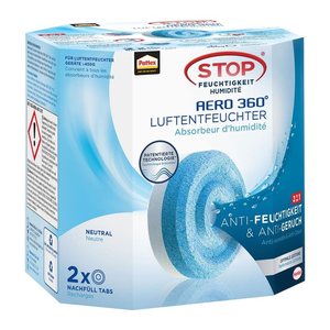Pattex Luftentfeuchter Nachfüll Tabs für Aero 360 2x450g