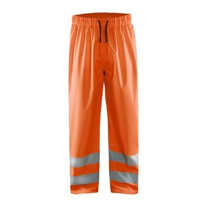 BLAKLÄDER® unisex Warnschutz-Regenhose HIGH-VIS "1384" orange Größe M