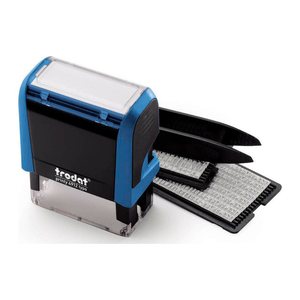 trodat Textstempel, individualisierbar printy 4913 selbstfärbend schwarz mit Logo, 1 St.