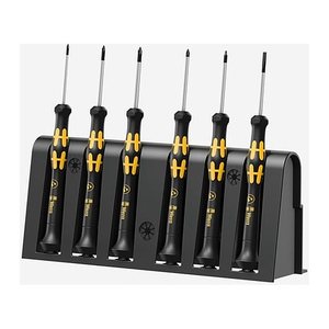 Wera Elektroniker-Schraubendrehersatz +Rack 6tlg 1550/6 ESD
