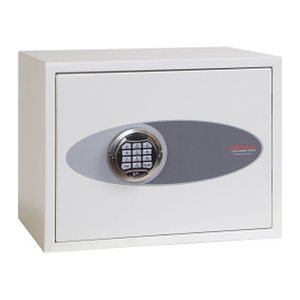 phoenix FORTRESS KEY SAFES Schlüsseltresor signalweiß mit 42 Haken, Elektronikschloss, 45,0 x 24,5 x 30,0 cm, 1 St.