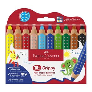 FABER-CASTELL Grippy Buntstifte farbsortiert, 6 St.