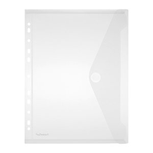 FolderSys Dokumententaschen DIN A4 transparent genarbt 0,20 mm, 10 St.