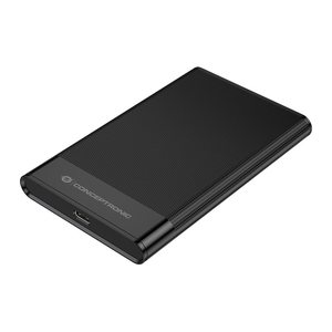 CONCEPTRONIC HDD Gehäuse 2.5"SATA HDD/SSD USB-A/C 6Gbs sw