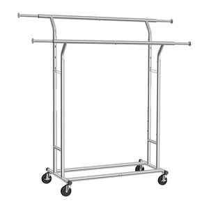 SONGMICS Rollgarderobe HSR12SV1 schwarz Metall 129,0 - 169,0 x 148,0 - 172,0 cm, 1 St.