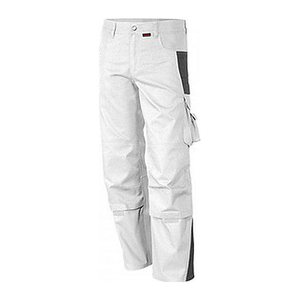 QUALITEX® Herren Arbeitshose „pro mg 245“ weiß/grau Größe 54