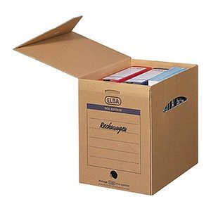 ELBA Archivboxen tric system braun 24,0 x 34,1 x 31,5 cm, 6 St.