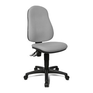 Topstar Bürostuhl Point 60, 8160G23 Stoff grau, Gestell schwarz