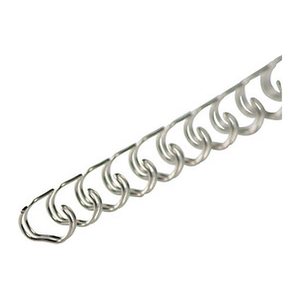 LMG Drahtbinderücken silber für 65 Blatt, 100 St.