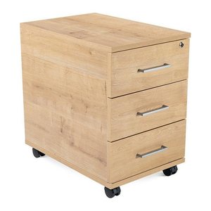 rocada Mobiler Rollcontainer eiche 3 Auszüge 40,0 x 60,0 x 58,0 cm