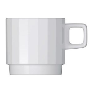 BAUSCHER Kaffeetassen EDGE weiß 0,25 l, 12 St.
