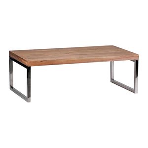 WOHNLING Couchtisch rechteckig Massivholz akazie 120,0 x 60,0 x 40,0 cm, 1 St.