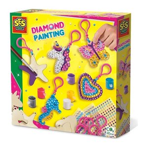 SES Creative® Diamond Painting Schlüsselanhänger mehrfarbig