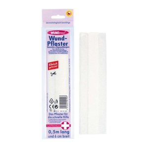 WUNDmed® Pflaster Sensitiv-Hypoallergen 02-002 weiß 6,0 cm x 0,5 m, 1 St.