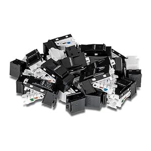 TRENDnet Keystone-Buchsen 25er-Pack Cat6 werkzeuglos 90°blac
