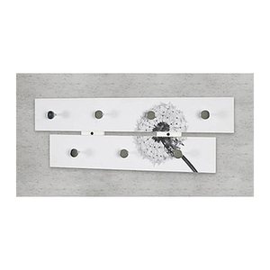 HAKU Möbel Wandgarderobe 13133 Pusteblume Holz 7 Haken 60,0 x 21,0 cm, 1 St.